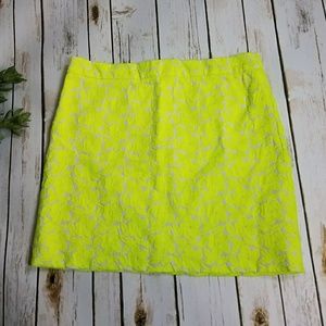 J. Crew Factory Embroidered Floral Mini Skirt